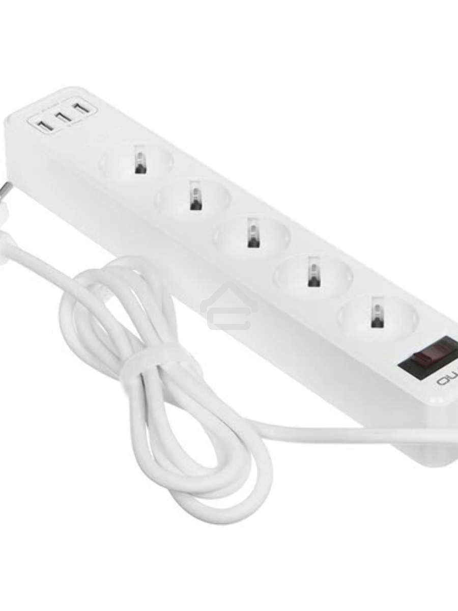 Сетевой фильтр QUMO Power Bar  5SP4U (P-0005), белый