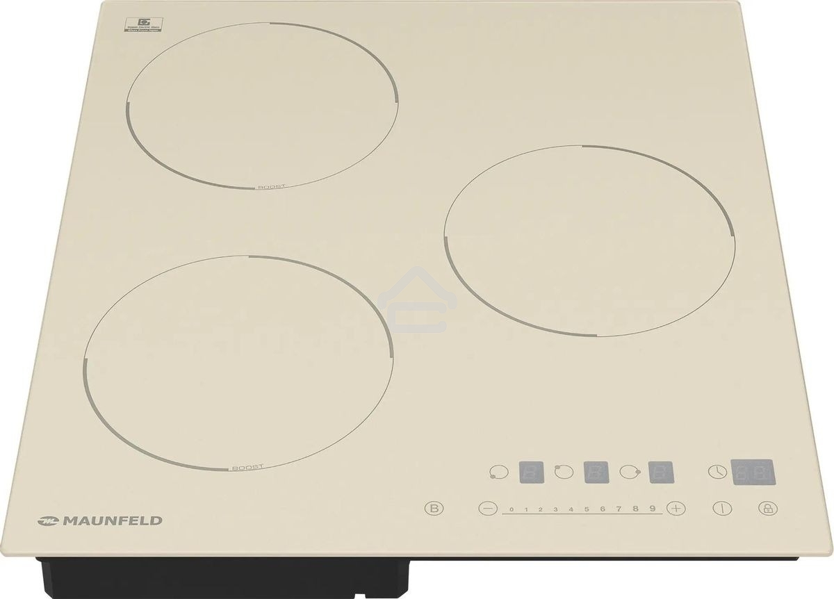 Индукционная варочная панель Maunfeld EVI.453-BG, конфорок: 3 шт., стеклокерамика, независимая, бежевый