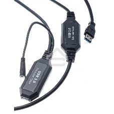 Кабель-адаптер USB3.0-repeater, удлинительный активный Am-->Af 10м VCOM