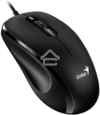 Мышь проводная Genius DX-101 черный, 1200 dpi, USB, кнопки - 3