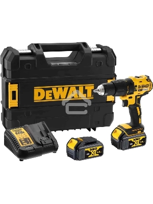 Дрель-шуруповерт DeWalt DCD778M2T-QW, Аккумуляторная, 18В, 2 АКБ, Кейс