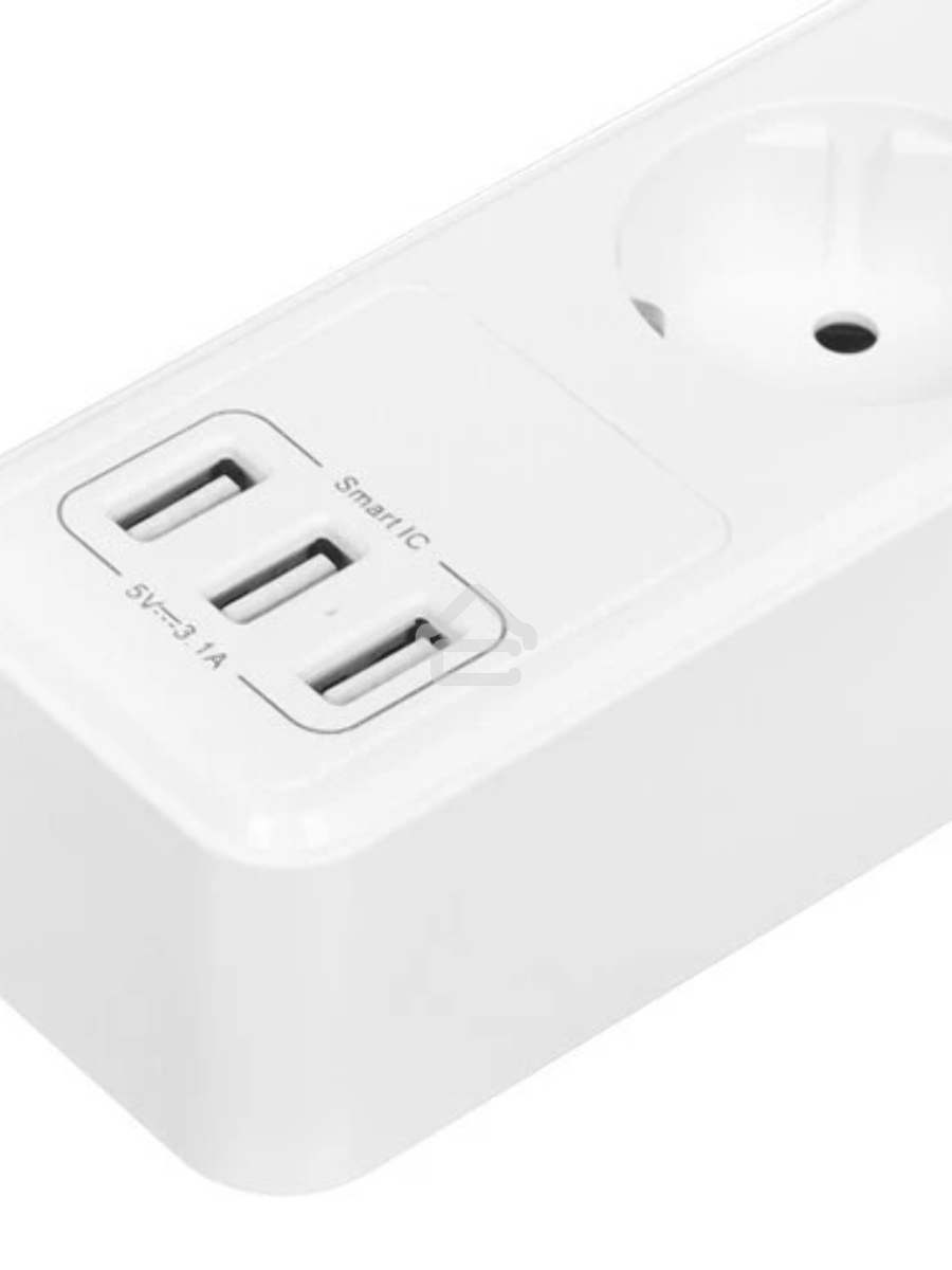 Сетевой фильтр QUMO Power Bar  5SP4U (P-0005), белый