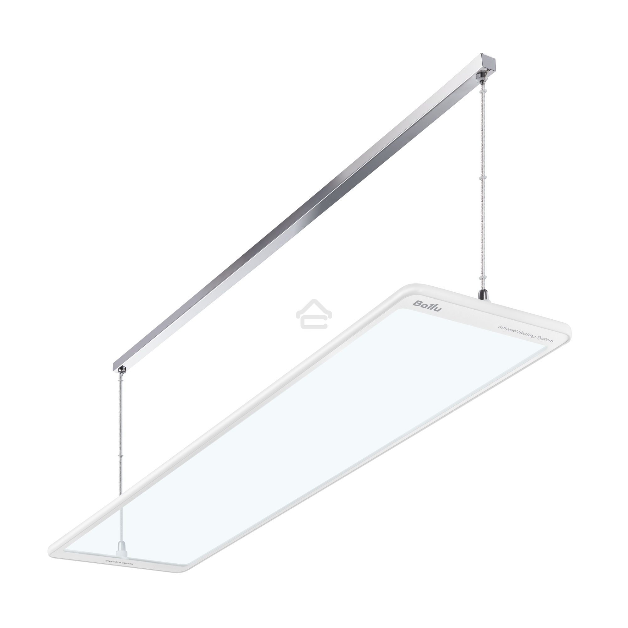 Комплект обогреватель инфракрасный Ballu BIH-GTW-0.8 + BMT-1 белый, 800 Вт, 16 м2, термостат