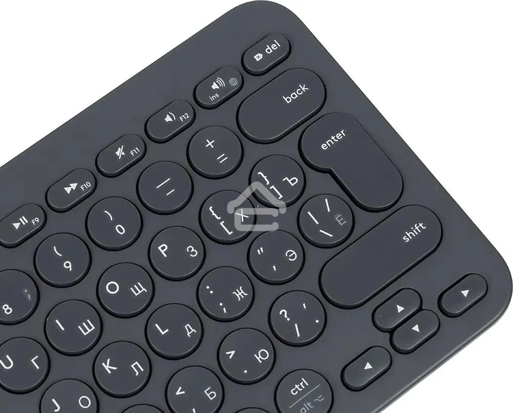 Клавиатура беспроводная Logitech K380, Bluetooth, темно-серый