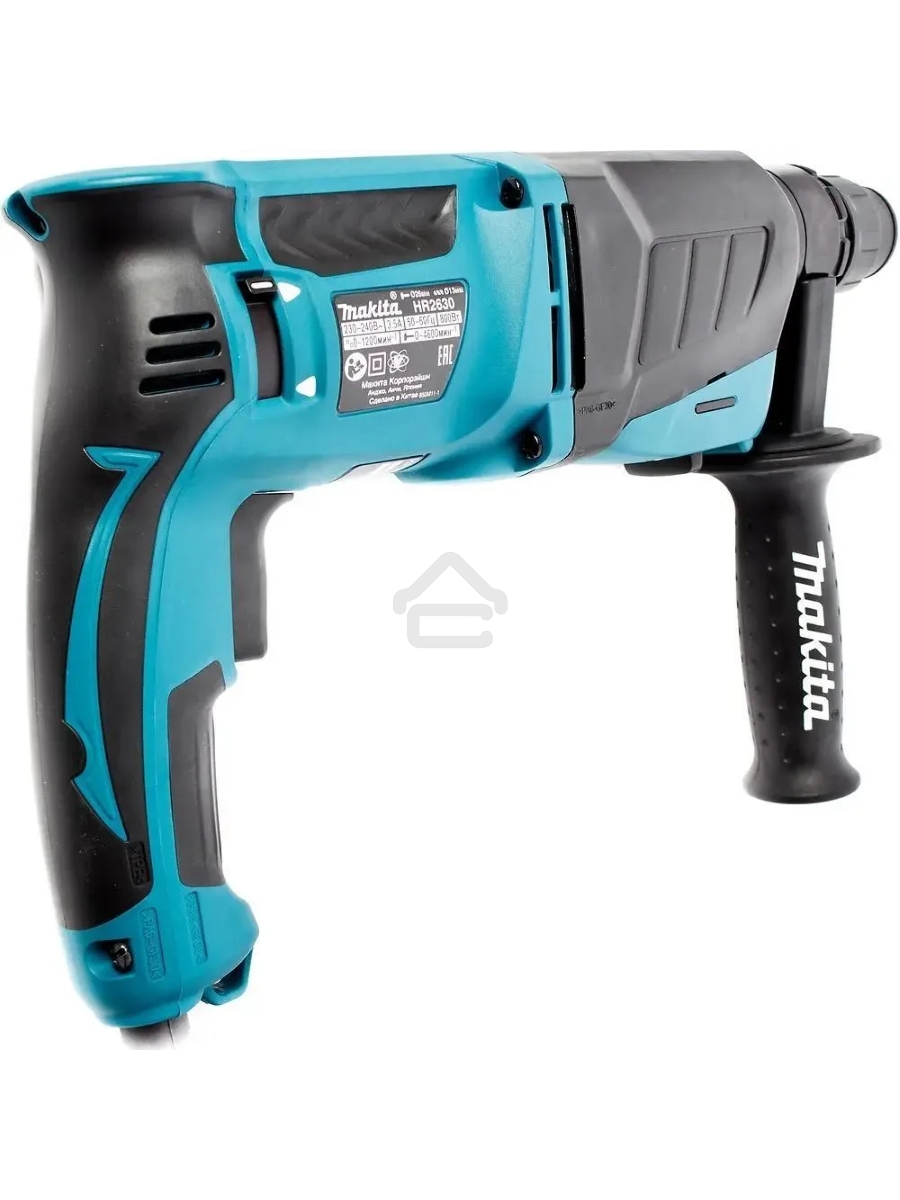 Перфоратор Makita HR2630 + набор буров B-54704 патрон:SDS-plus уд.:2.9Дж 800Вт (кейс в комплекте)