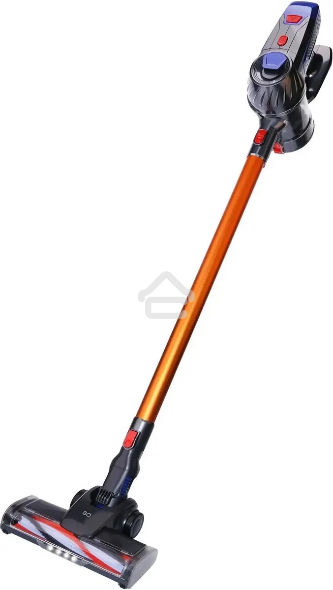 Пылесос вертикальный BQ-VC1002H серый-золотистый, питание от от аккумулятора, 45 Вт, уборка сухая, пылесборник 0.7 л, работа от АКБ max 35 мин.