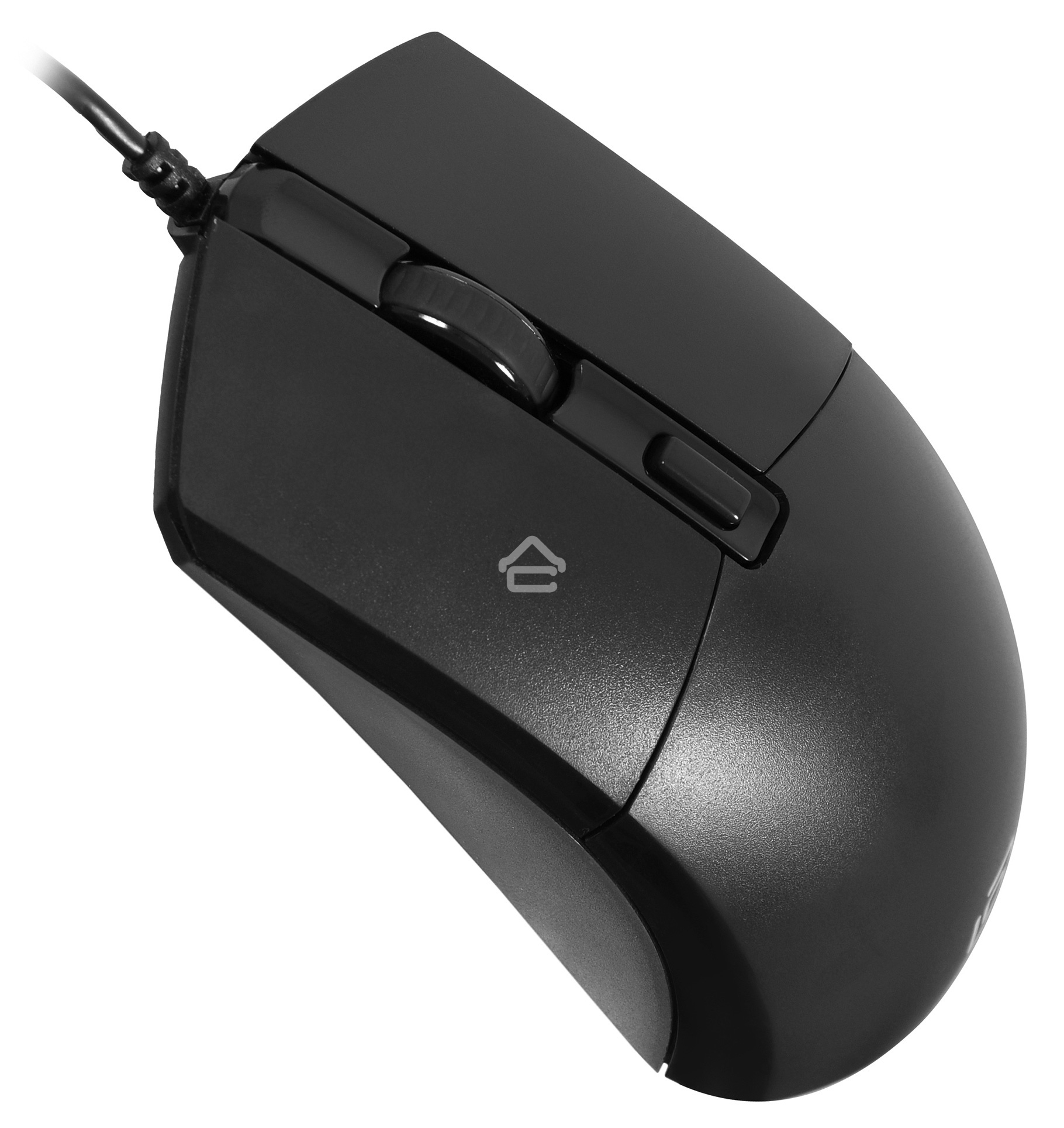 Мышь проводная Oklick 207M черный, 2400 dpi, USB, кнопки - 4