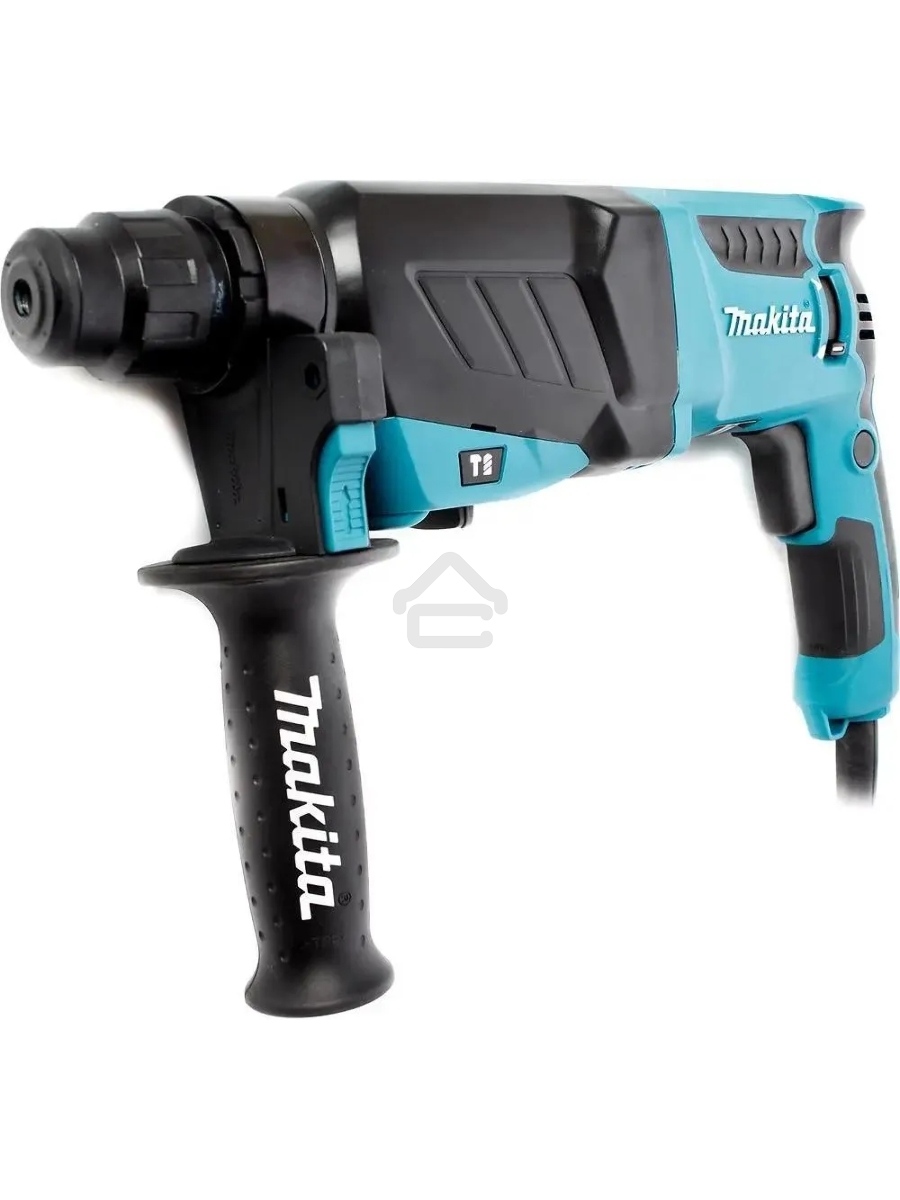 Перфоратор Makita HR2630 + набор буров B-54704 патрон:SDS-plus уд.:2.9Дж 800Вт (кейс в комплекте)