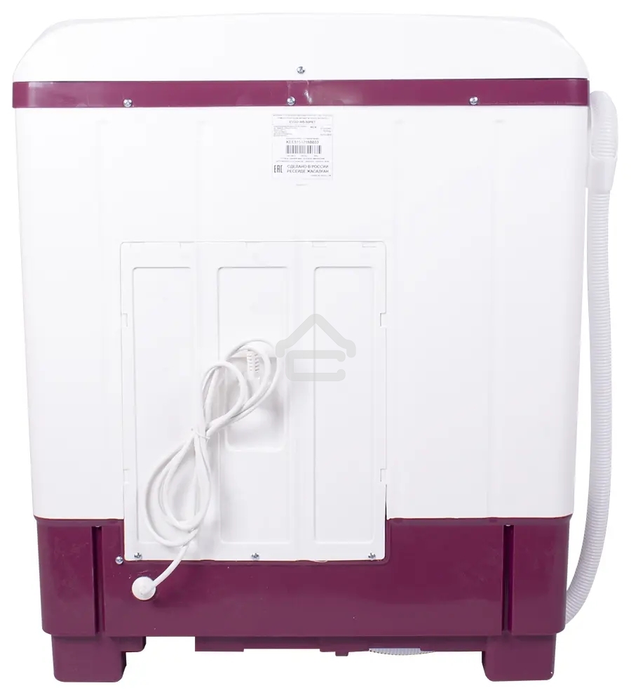 Стиральная машина EVGO WS-50PET белый/красный загр. вертикальная макс.:5 кг 1350 об/мин класс: А+