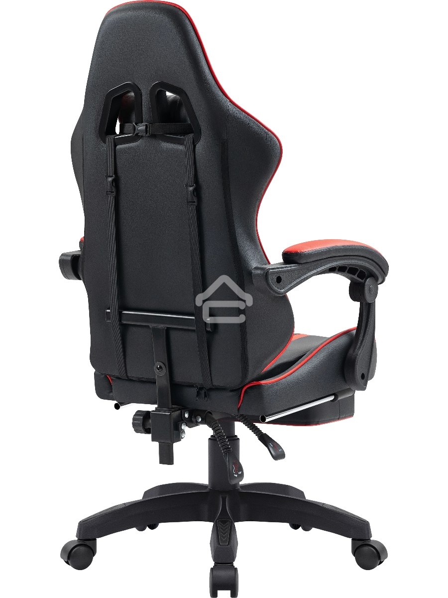 Кресло игровое Defender Colran черный/красный, класс 4, PU, подножка