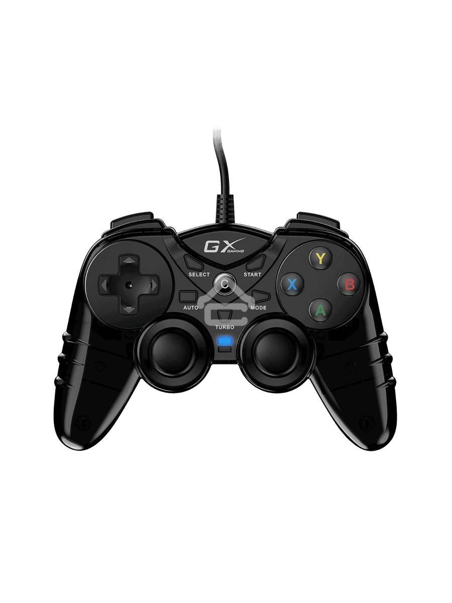 Геймпад Genius GX-17UV, (PC, PlayStation 3), two vibration motors, 2 joysticks, cable: 1.8 m, color: black