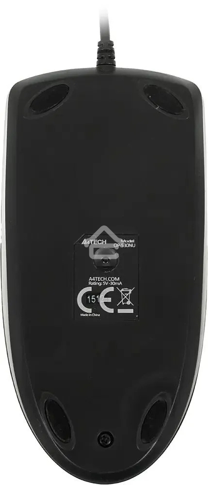 Мышь проводная A4Tech OP-530NU черный, 1200 dpi, USB, кнопки - 3