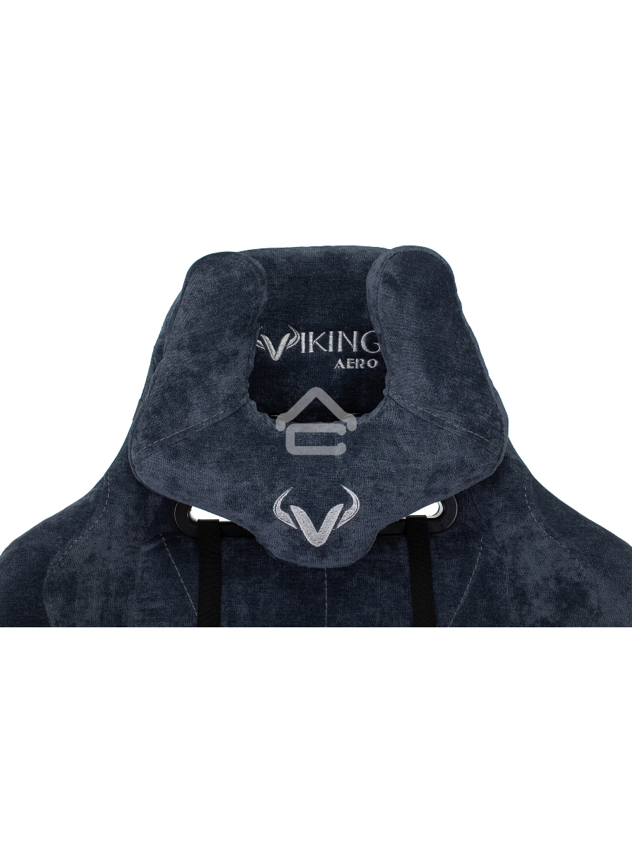 Кресло игровое Бюрократ VIKING KNIGHT LT27 FABRIC синий крестовина металл/пластик