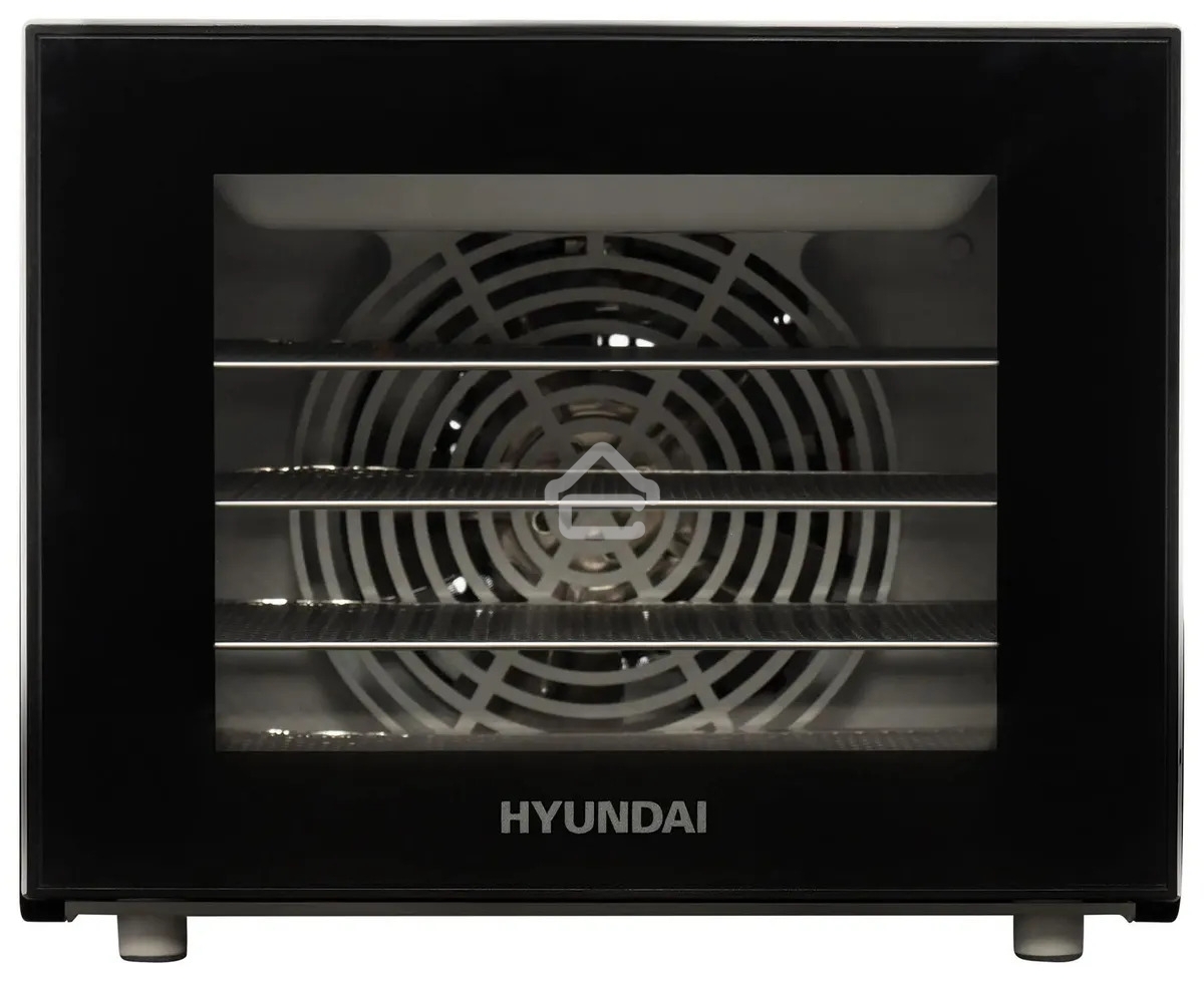 Сушка для фруктов и овощей Hyundai HYFD-1204 8под. 400 Вт, черный