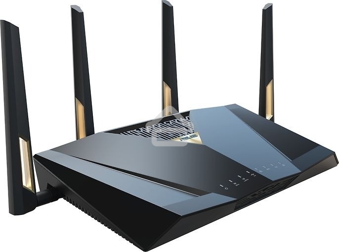 Маршрутизатор ASUS RT-BE88U, черный/желтый, 90IG08V0-MO3N0V