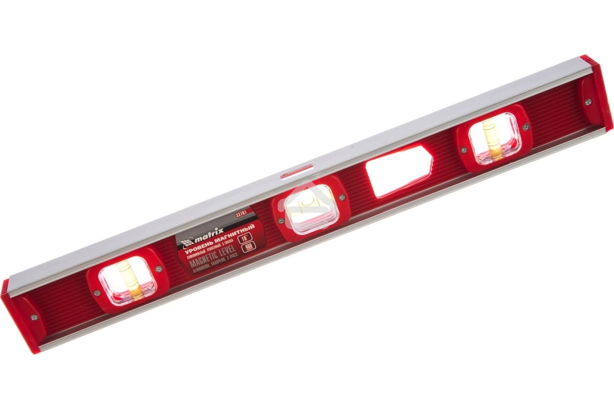 Уровень магнитный Matrix, 460 мм, 3 глазка