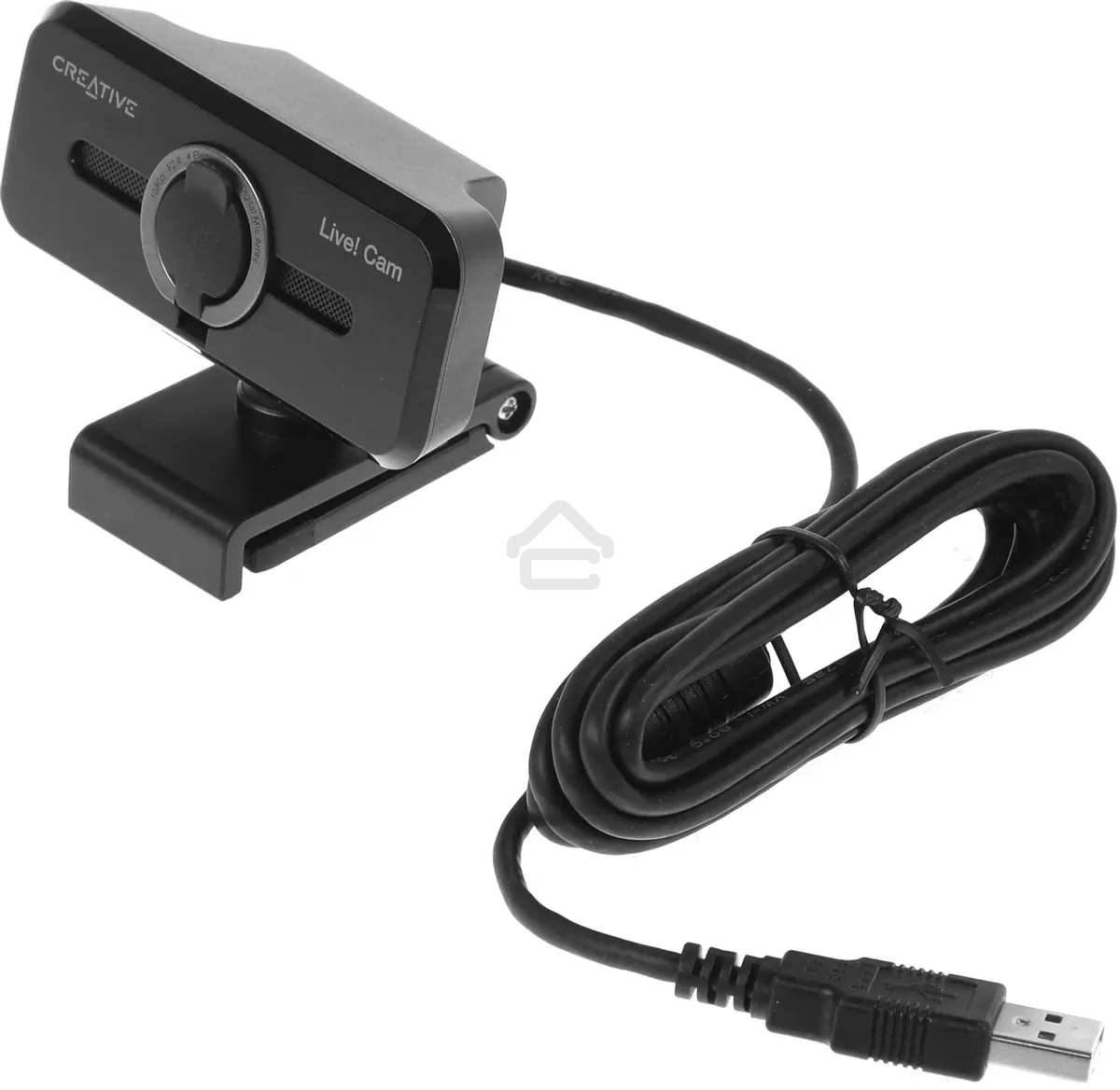 Веб-камера Creative Live! Cam SYNC 1080P V2 черный 2Mpix (1920x1080) USB2.0 с микрофоном