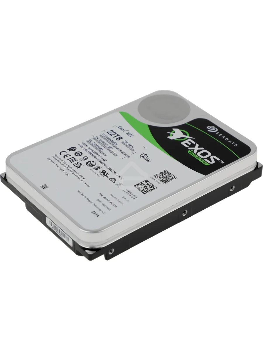 Жесткий диск Seagate HDD Exos X22 ST22000NM001E 22TB 7200rpm SATA-III 512Mb 3.5