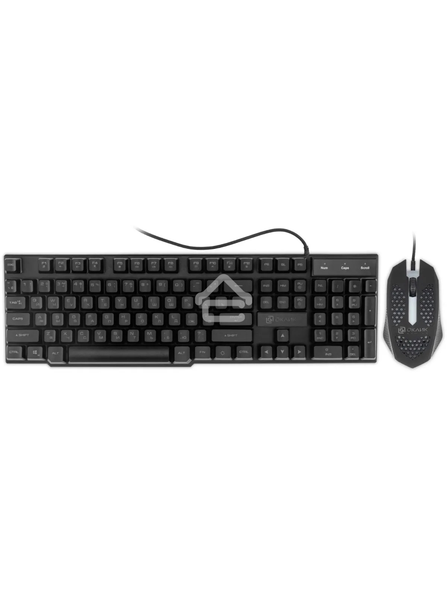 Клавиатура + мышь Оклик GMNG 400GMK клав:черный мышь:черный USB