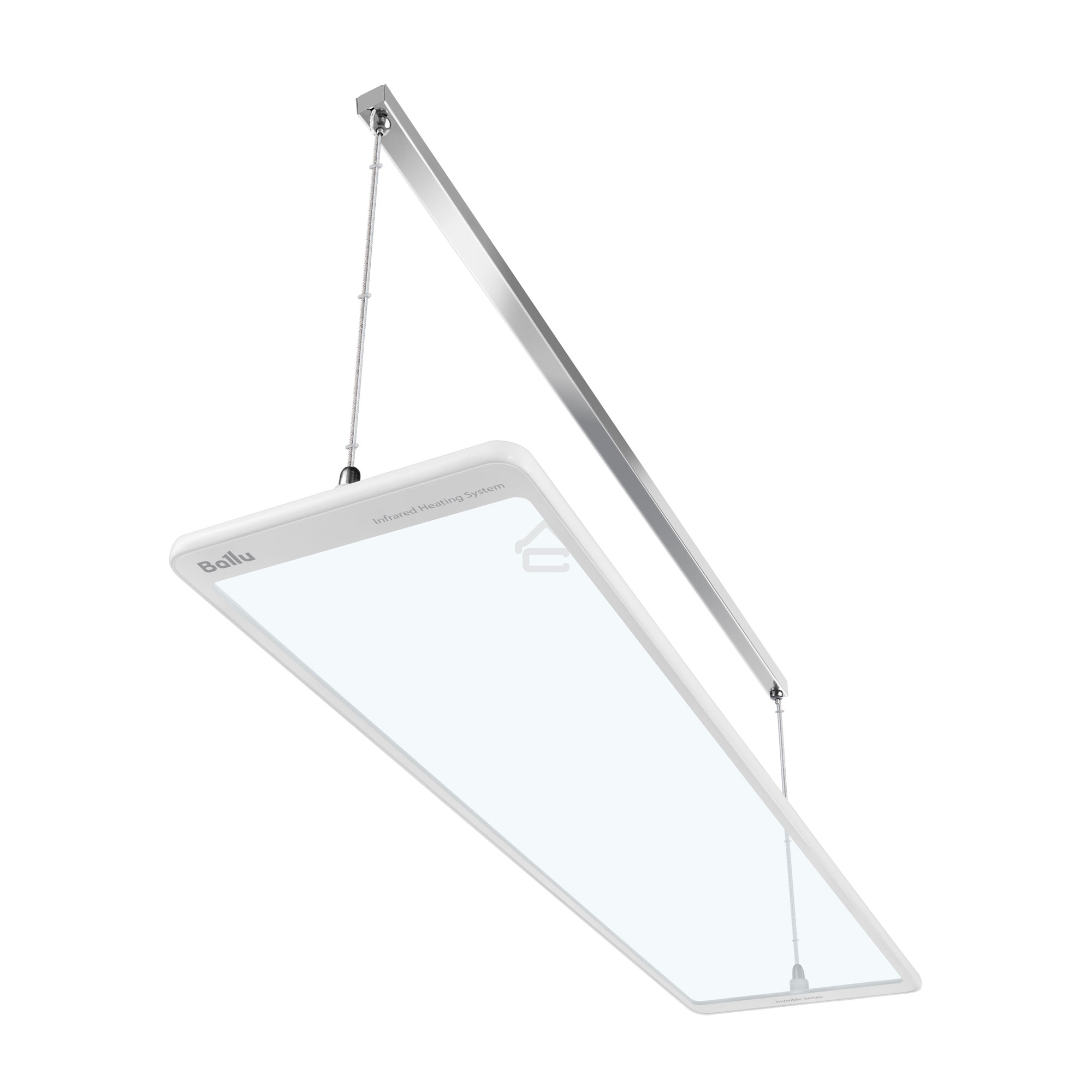 Комплект обогреватель инфракрасный Ballu BIH-GTW-0.8 + BMT-1 белый, 800 Вт, 16 м2, термостат