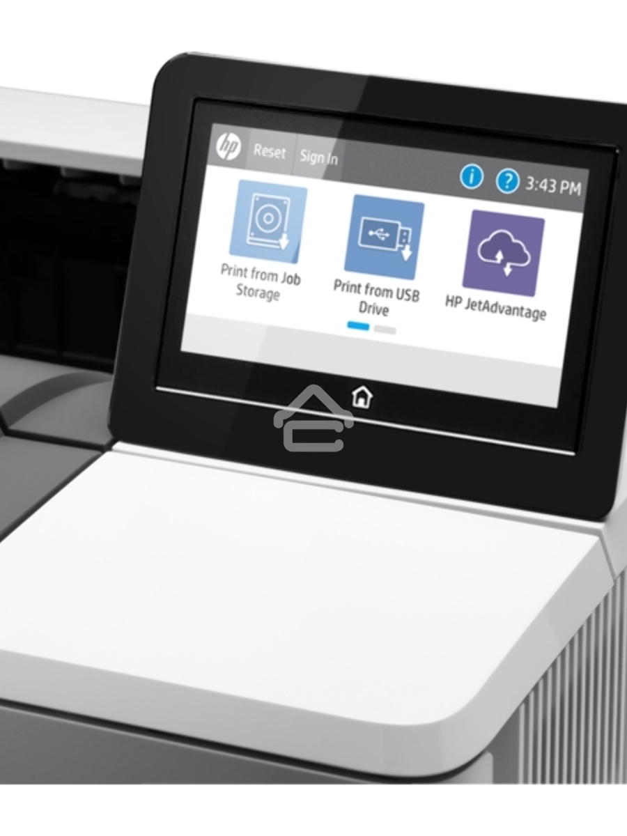 Принтер лазерный HP LaserJet Enterprise M507x (1PV88A#B19), A4, ч/б, печ. до 43 стр/мин, 1200 x 1200 dpi, USB, RJ-45, Wi-Fi, BlueTooth, Air Print, Mopria