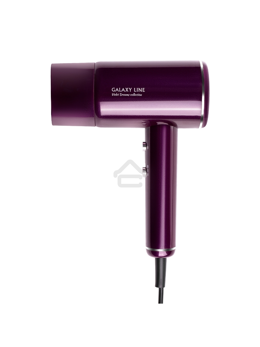 Фен для волос Galaxy Line GL 4358, violet dreams, 2100 Вт, 2 скорости потока воздуха, функция «холодный воздух», насадка-концентратор, защита мотора от перегрева