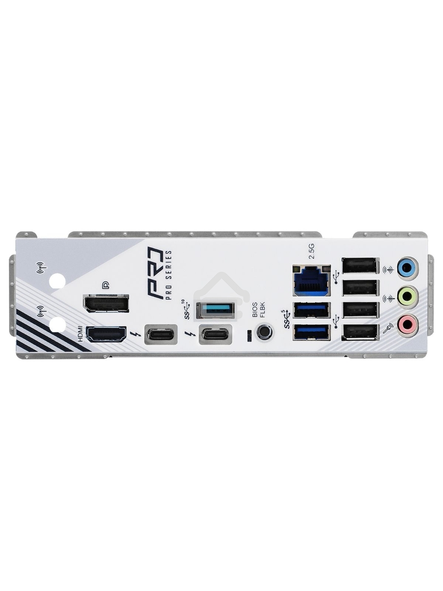Материнская плата ASROCK Z890 PRO RS, LGA1851, Intel Z890, 4xDDR5, 4xSATA, 4xM.2, 1xPCIe 5.0 x16, 2xThunderbolt 4, 1xUSB-A 3.2 Gen 2, 6xUSB-A 3.2 Gen 1, 4xUSB 2.0, 1xHDMI, 1xDP, 1x2.5Gb LAN, 3x3.5 мм, 7.1, ATX
