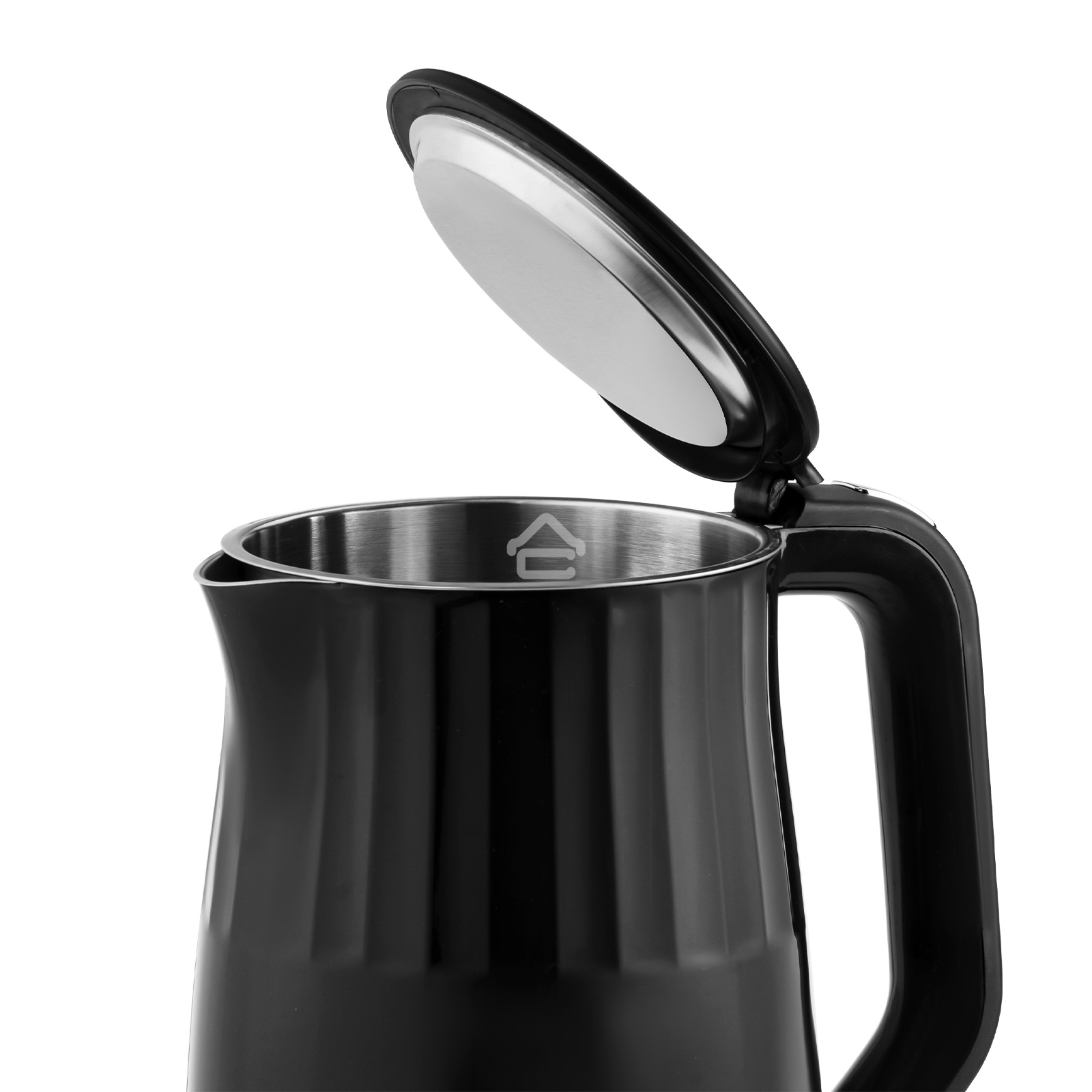 Чайник электрический Galaxy Line GL 0337, черный, пластик, 2200 Вт, 1,7 л