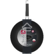 Сковорода ВОК Rondell Stolz RDA-1771, 28 см, без крышки, серый