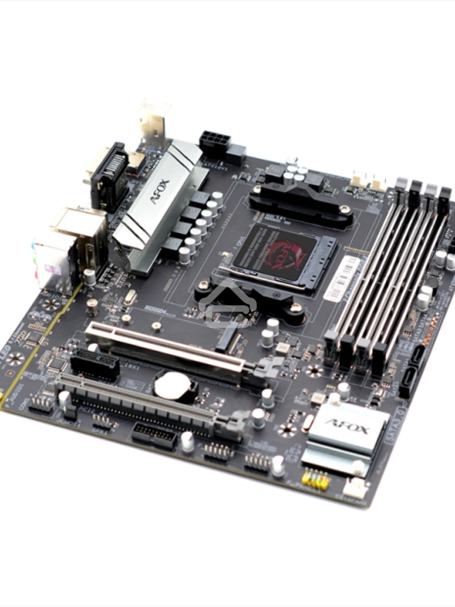 Материнская плата AFOX A520D4-MA5-V2, AM4, AMD A520, 2xDDR4, 4xSATA, 1xM.2, 1xPCIe 3.0 x16, 2xPCIe x1, 1xMini PCIe, 1xHDMI, 1xVGA, 1x 1Gb LAN, 2xUSB-A 2.0, 4xUSB-A 3.0, 3x3.5 мм, 5.1, mATX
