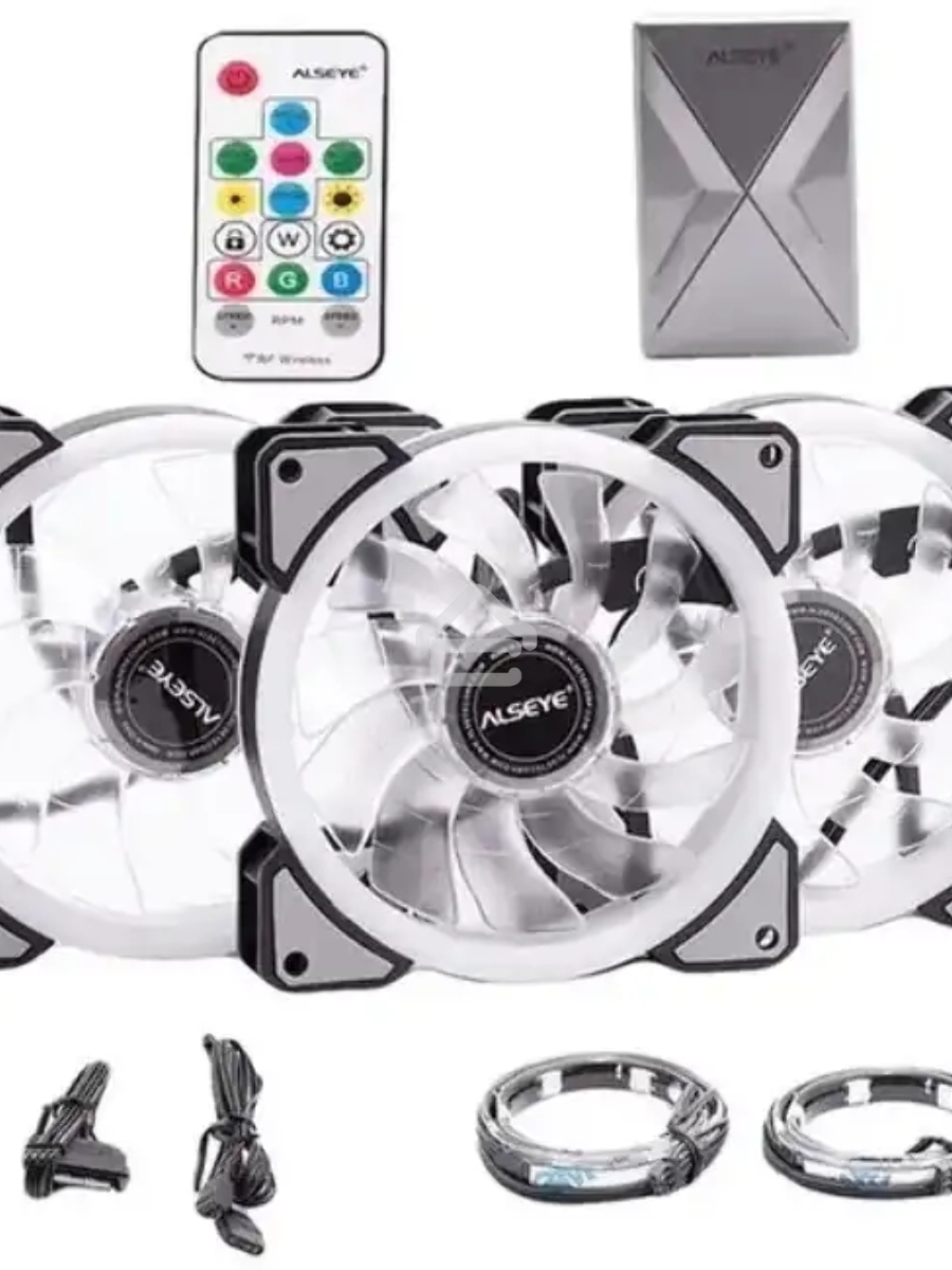 Вентилятор для корпуса Alseye CRLS-300DS черный, 120 мм, 1800 об/мин, 18.5 дБ, 4 pin