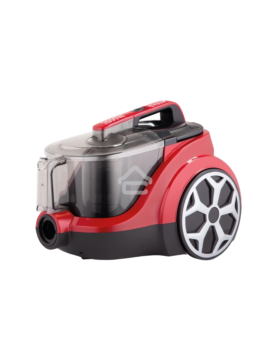 Пылесос Kraft KF-KVC 2501 красный/черный, 430/2500 Вт, уборка сухая, пылесборник контейнер, 2.5 л