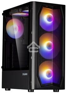 Компьютерный корпус MidiTower Zalman N4 black (ATX,Window, 6xRGb fan, USB 2.0 x2, USB 3.0x1, без БП) (N4 rev.1)