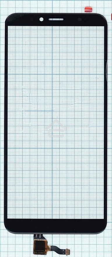 Сенсорное стекло (тачскрин) для Huawei Honor 7A Pro Y6 2018, черное