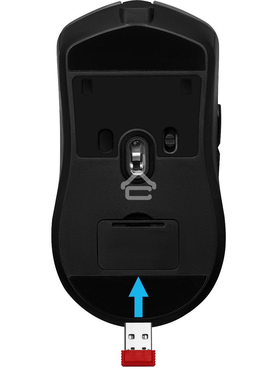 Мышь беспроводная Defender Demon GM-534 черный, 3200 dpi, радиоканал, USB, кнопки - 6