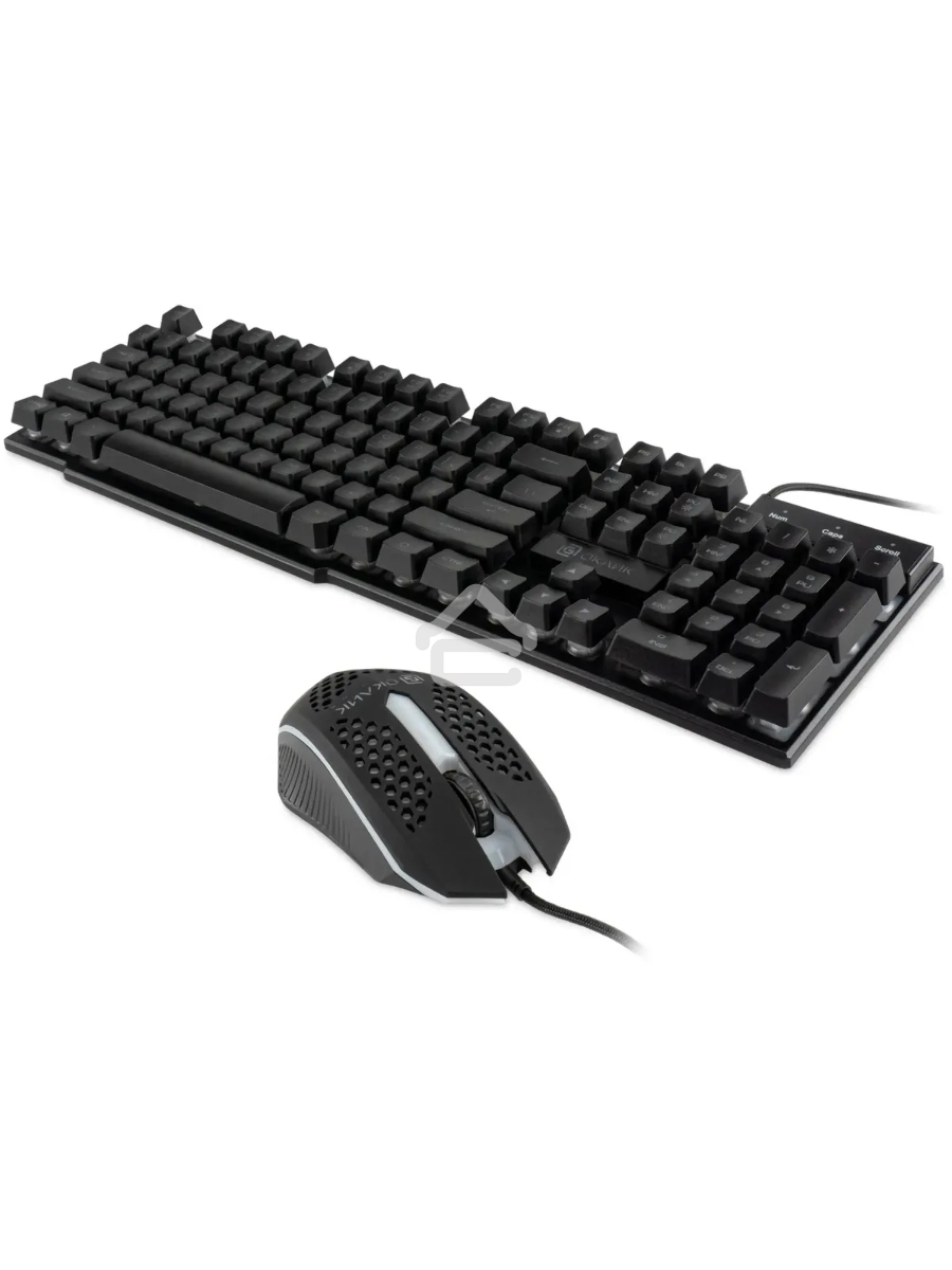 Клавиатура + мышь Оклик GMNG 400GMK клав:черный мышь:черный USB