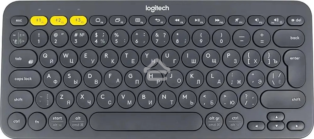 Клавиатура беспроводная Logitech K380, Bluetooth, темно-серый