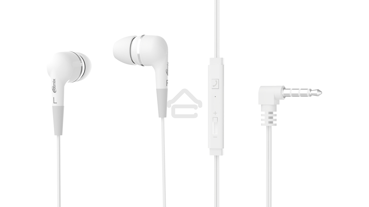 Наушники RITMIX RH-112M белый