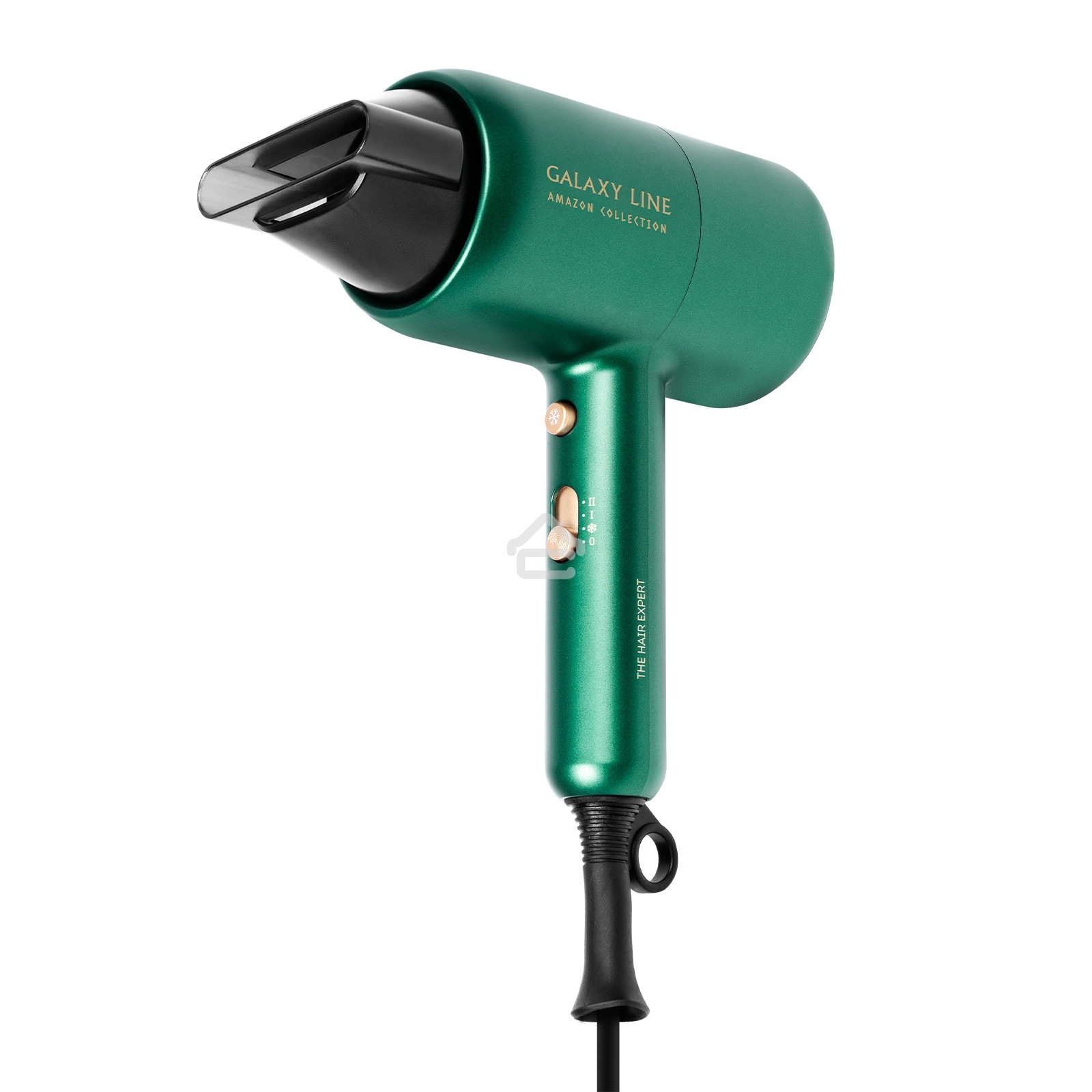 Фен для волос Galaxy Line GL 4359, изумрудный, 2100 Вт, 2 скорости потока воздуха, функция 