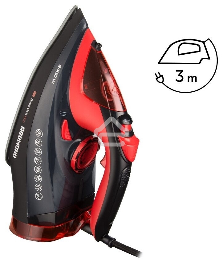 Утюг Redmond RI-C283 2400 Вт красный/черный