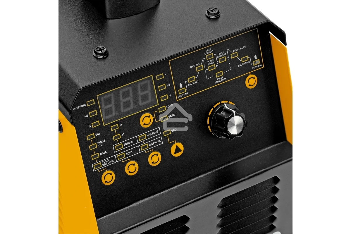 Аппарат инвертор. аргонодуговой сварки Denzel ITIG-200 DС Pulse Cold Weld, 200 А, ПВ 60%