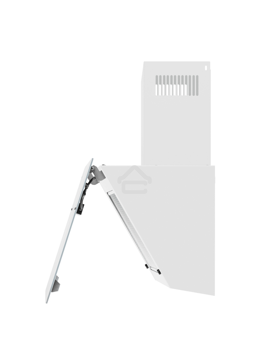 Вытяжка каминная наклонная Maunfeld Astro 60 белый/белое стекло, 60 см, 850 куб. м/ч, 60 дБ