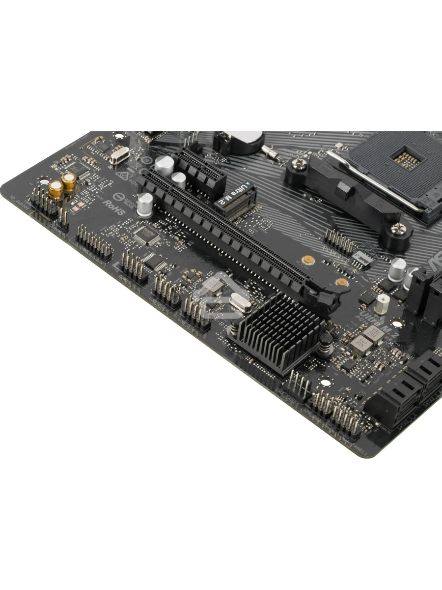 Материнская плата ASRock A520M-HDV, AM4, AMD A520, 2xDDR4, 4xSATA, 1xM.2, 1xPCIe 3.0 x16, 1xPCIe 3.0 x1, 1xDVI-D, 1xHDMI, 1xVGA, 1x 1Gb LAN, 3x3.5 мм, 7.1, mATX