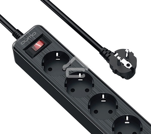 Сетевой фильтр QUMO Power Bar 5SP4U (P-0005), черный