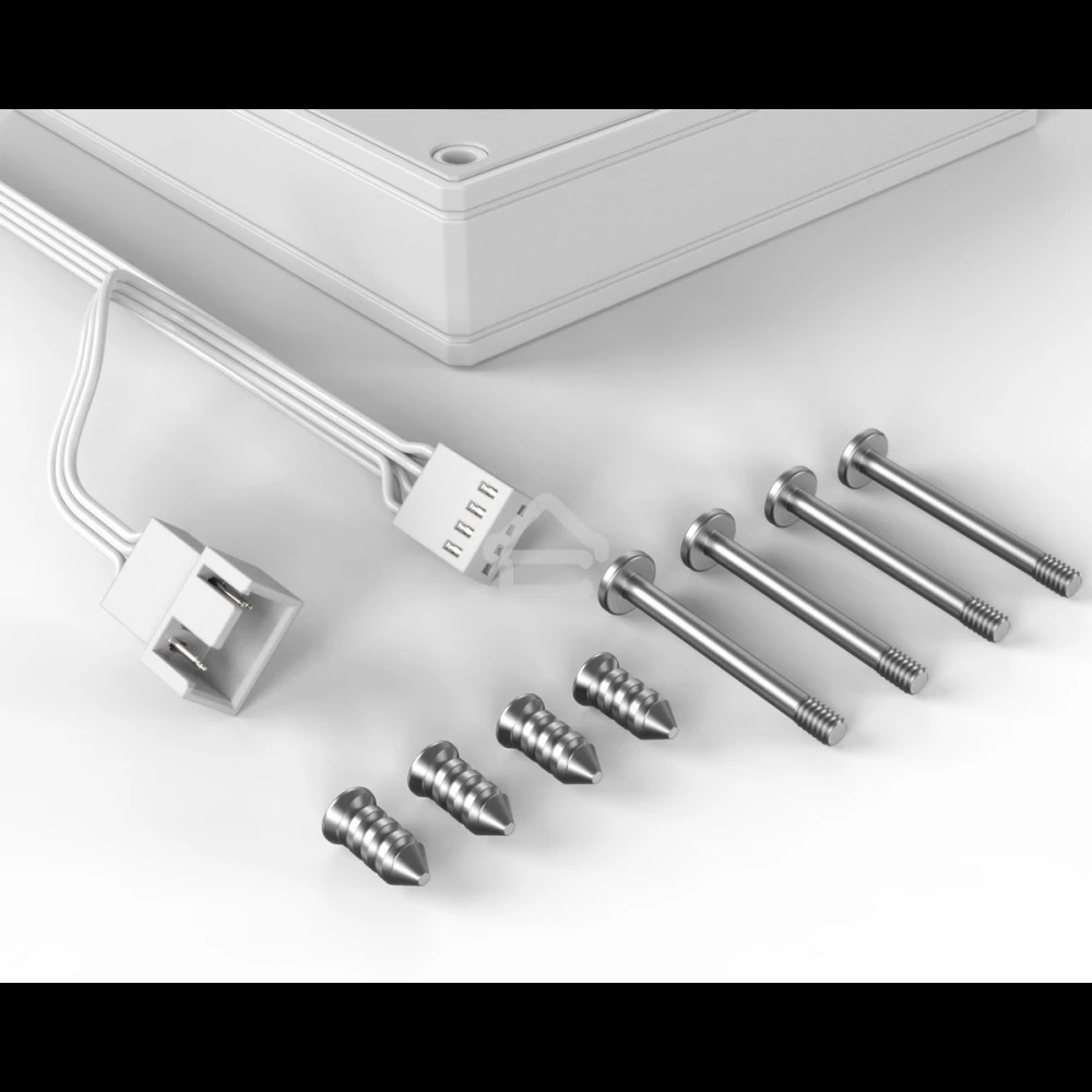 Вентилятор для корпуса ID-COOLING AF-1230-W белый, 120 мм, 2000 об/мин, 31.1 дБ, 4 pin