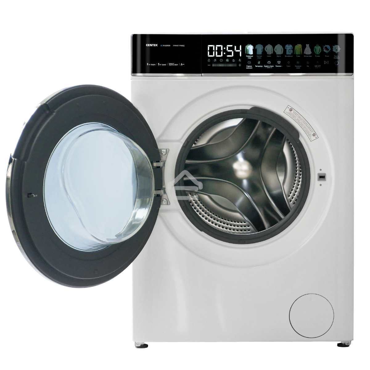 Стирально-сушильная машина Centek CT-1966 белый, загрузка фронтальная 8/5 кг, 1200 об/мин., класс: А+++