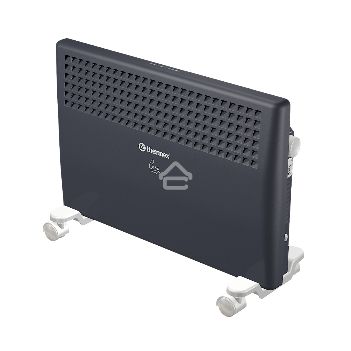 Конвектор электрический Thermex Cozy 2 черный, 2000 Вт, 25 м2, термостат