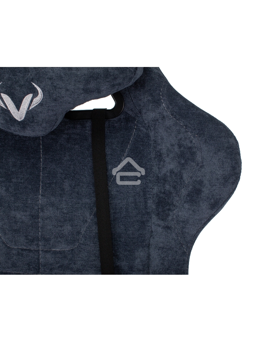Кресло игровое Бюрократ VIKING KNIGHT LT27 FABRIC синий крестовина металл/пластик