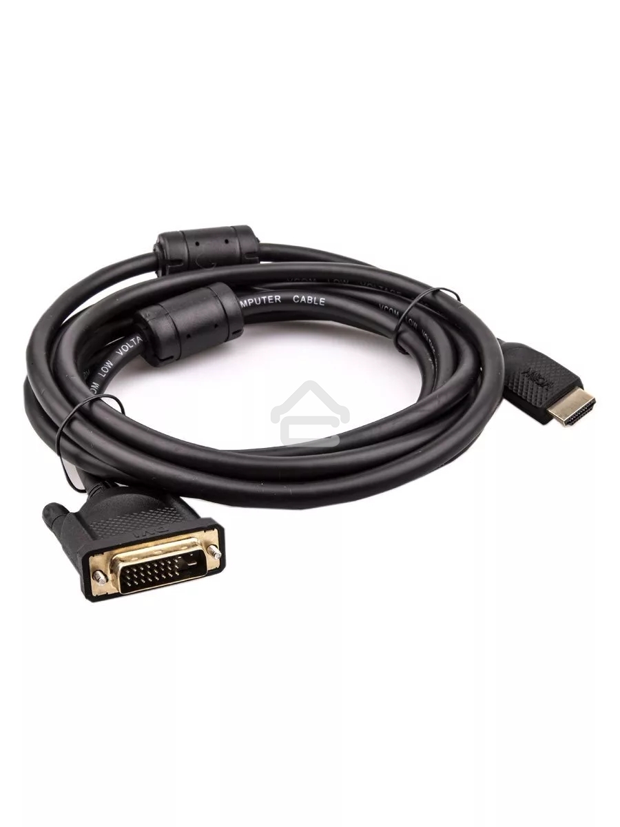 Кабель HDMI AM/DVI(24+1)M, 3 м, CU, 1080P@60Hz, 2F, VCOM CG484GD-3M