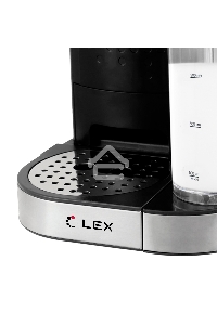 Кофеварка рожковая LEX LXCM 3503-1 черный, молотый 0.7 л, 1500 Вт, 15 Бар